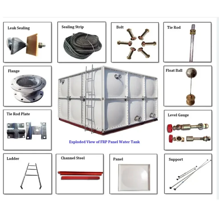 frp panel water tank parts