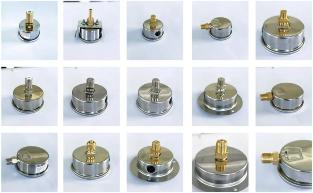 back of pressure gauge for water